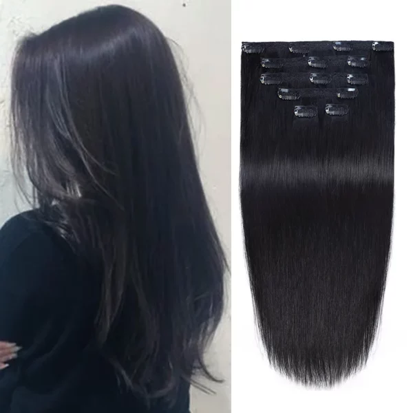 Hightlighted Clip in Hair Extensions - Image 10