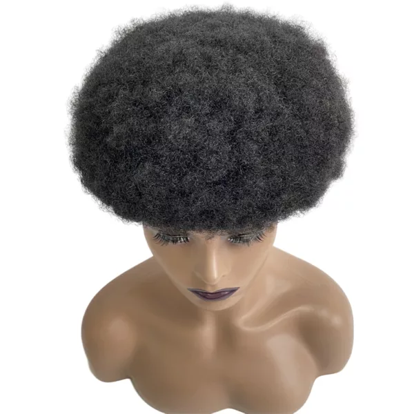 Afro Male Toupee for Black Men - Image 2