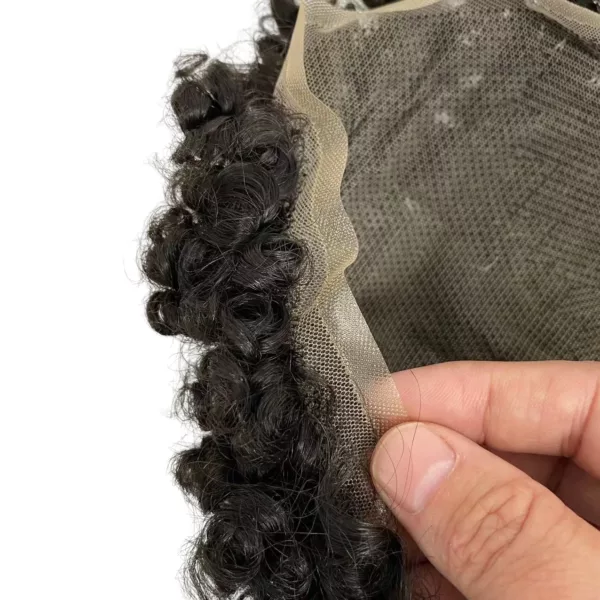 Curl Toupee for Black Men - Image 4