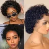 Short Curly Lace Pixie Brazilian Remy - Image 3