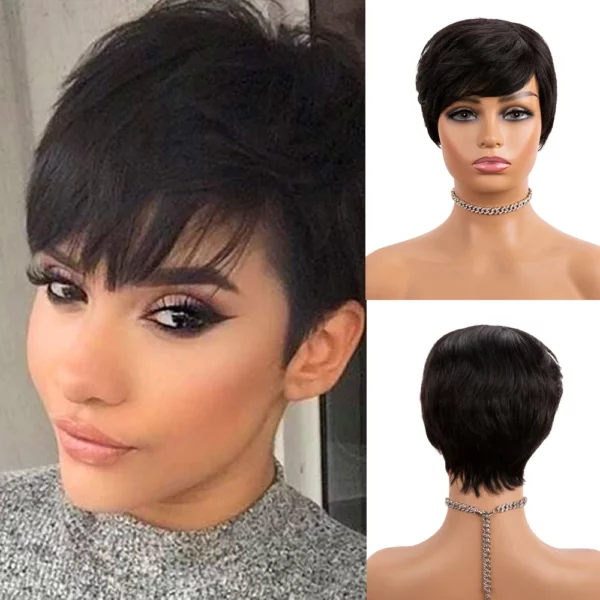 Brazilian Bob Pixie Cut Wigs - Image 7