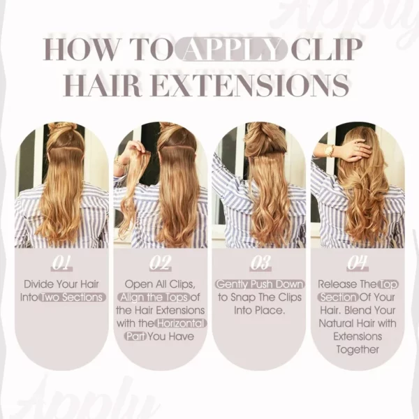 Clip In Human Hair Extensions - Image 6
