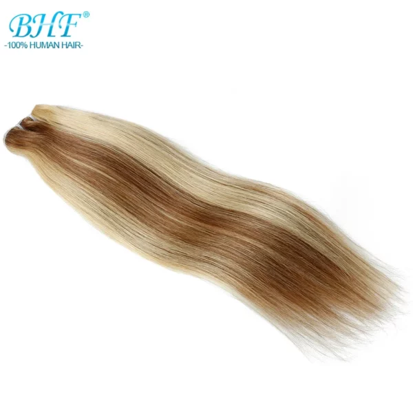 100% Human Hair Weaves Straight European Remy Human Hair Extensions - Image 4