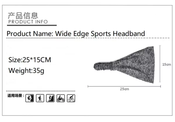 Wide edge double-layer headband - Image 13