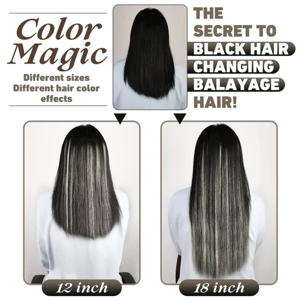 Clip In Hair Extensions Double Weft Straight - Image 5