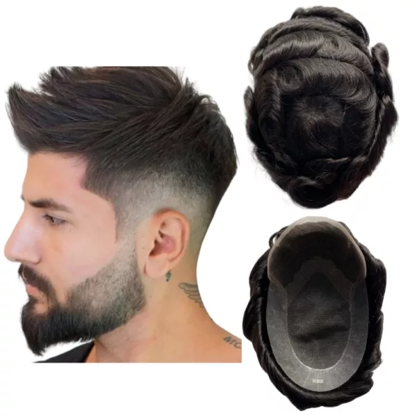 Mens Toupee for White Men