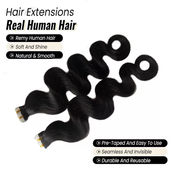 Tape In Body Wavy Wave Extensions - Image 4