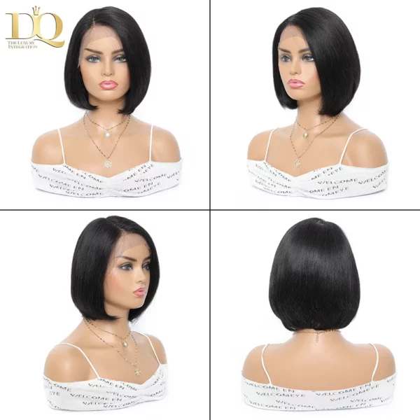 Remy Brazilian Straight Bob Wigs T Part Lace Frontal - Image 6