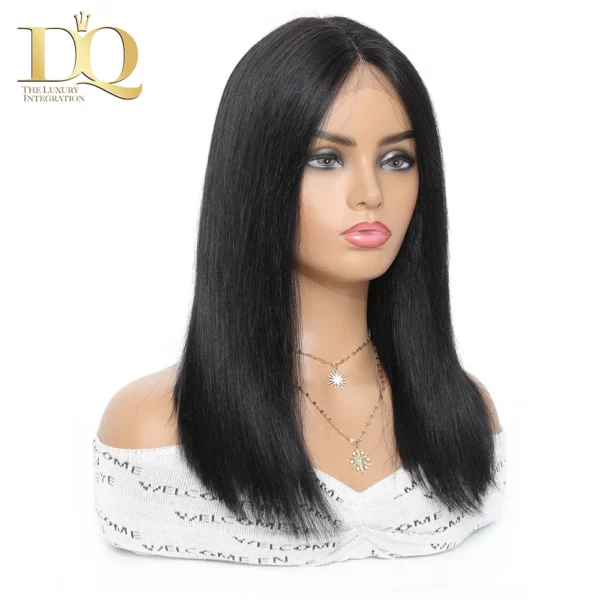 Short Bob Lace Front Brazilian T Part Bone Straight  Wig - Image 10