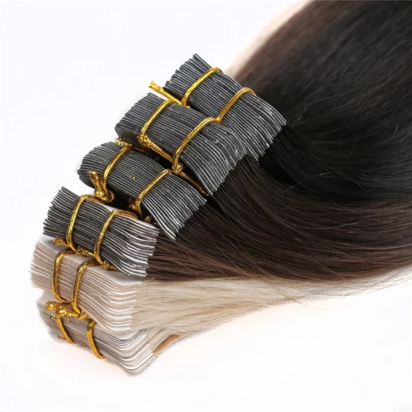 Tape In Hair Extensions Straight Remy 100% - Image 6