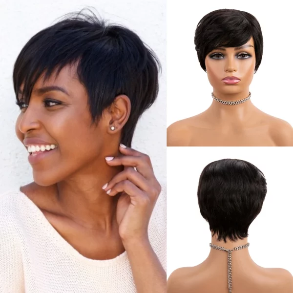 Brazilian Bob Pixie Cut Wigs - Image 8