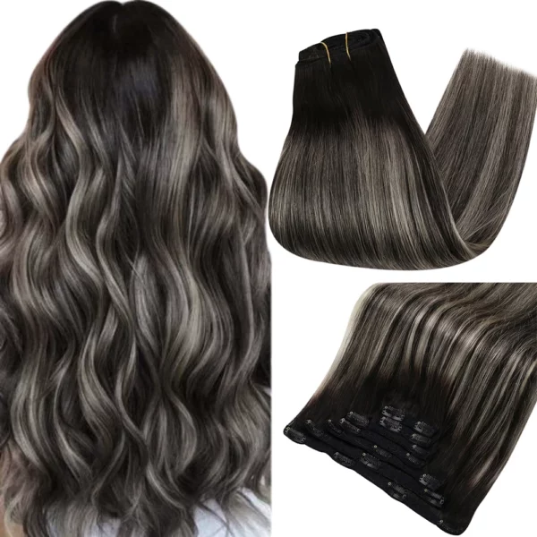 Clip In Hair Extensions Double Weft Straight - Image 23