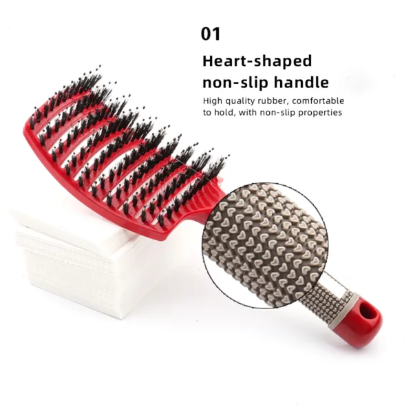 Bristle Nylon Hairbrush - Image 23