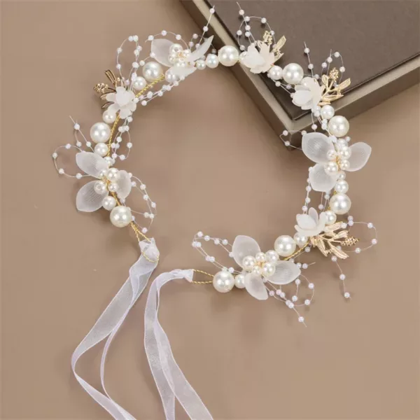 Children's Headwear Elegant Flower Wreath Fairy Crown Tiara - Image 16