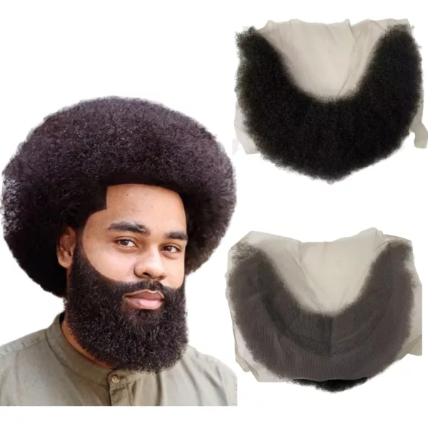 Afro Toupee/Beard Replacement