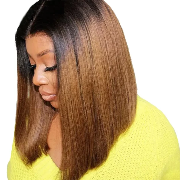 Honey Blonde Straight Bob Wig - Image 3