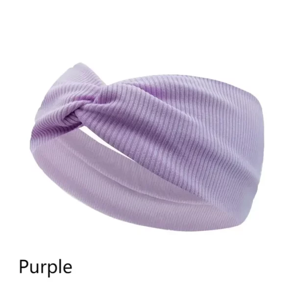 Silky Threaded Fabric Twist Headband for Women's Turban Hair Wrap for Girls - Image 24