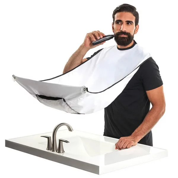 Bathroom Man Beard Shaving Cape Bib Apron Face Care Hairdresser Cloth