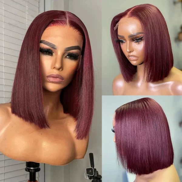 Brazilian Bob Lace Frontal Wig - Image 11