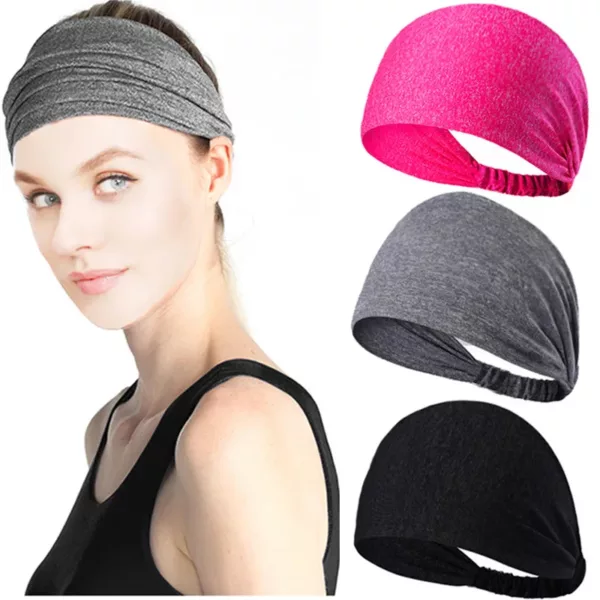 Wide edge double-layer headband