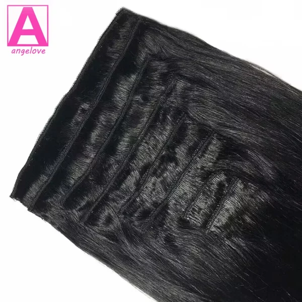Clip In Hair Extensions Brazilian Remy Straight Hair - Image 3