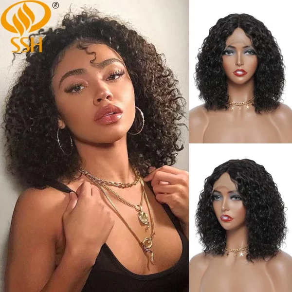 Brazilian T Part Lace Part Bob Wigs