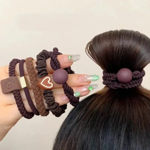 Headband Hair Ties Female High Ponytail Holster - Image 2