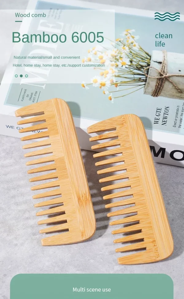 Wide Tooth Comb Hair Brushes - Image 7