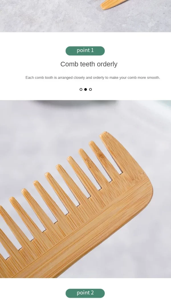 Wide Tooth Comb Hair Brushes - Image 10