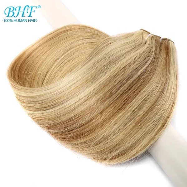 100% Human Hair Weaves Straight European Remy Human Hair Extensions - Image 8