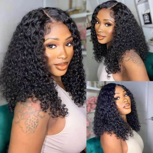 Glueless Human Hair Bob Wigs - Image 3