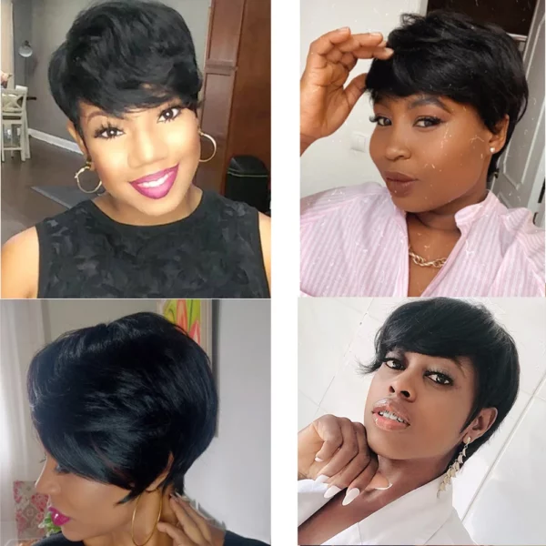 Glueless Short Pixie Cut Wigs - Image 2