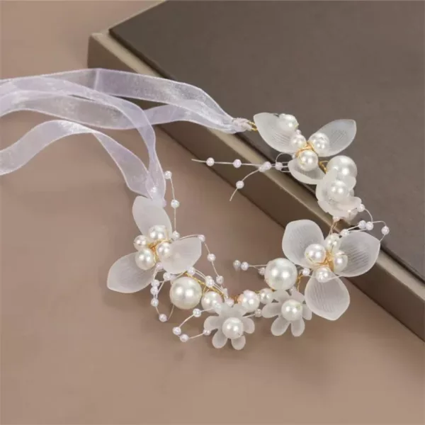 Children's Headwear Elegant Flower Wreath Fairy Crown Tiara - Image 8