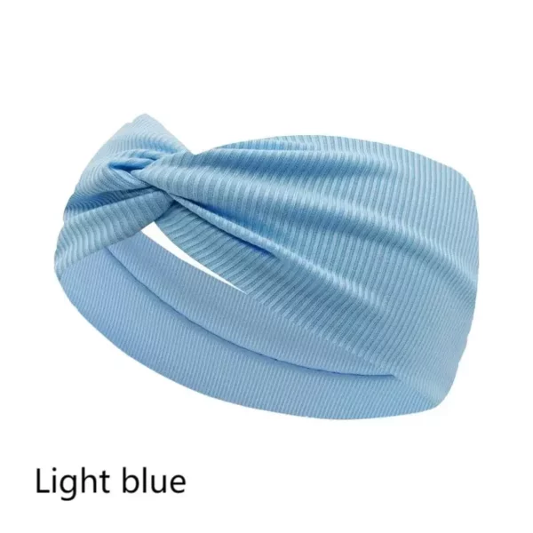 Silky Threaded Fabric Twist Headband for Women's Turban Hair Wrap for Girls - Image 25