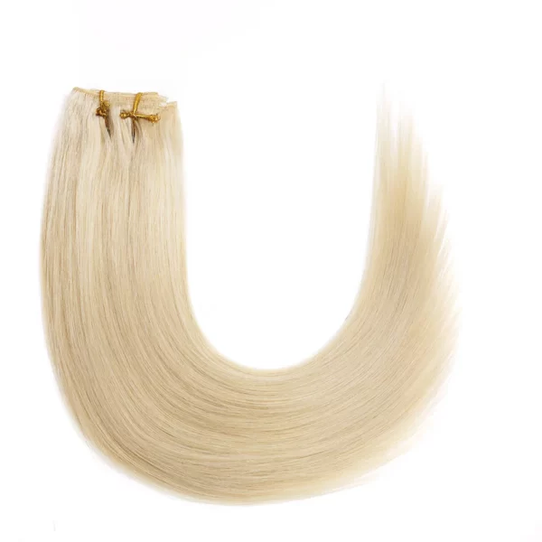 Clip in Hair Extensions Straight Hairpiece Full Head European - Image 26