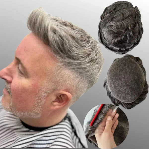 Mens Toupee for White Men