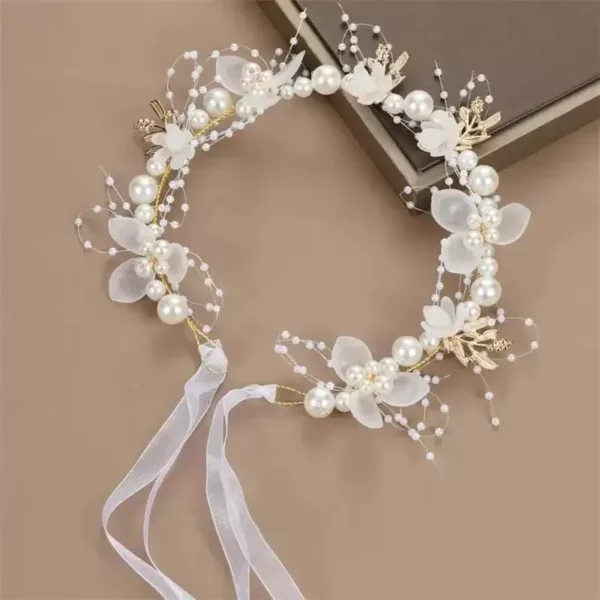 Children's Headwear Elegant Flower Wreath Fairy Crown Tiara