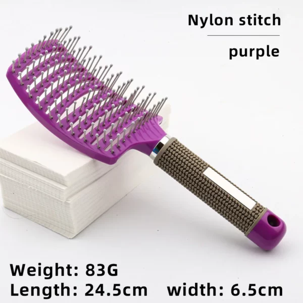 Bristle Nylon Hairbrush - Image 8