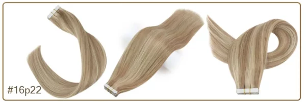 Ombre Tape in Human Hair Extensions - Image 62