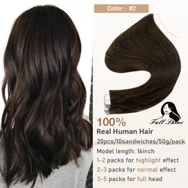 Ombre Tape in Human Hair Extensions - Image 21