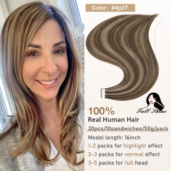 Ombre Tape in Human Hair Extensions - Image 11