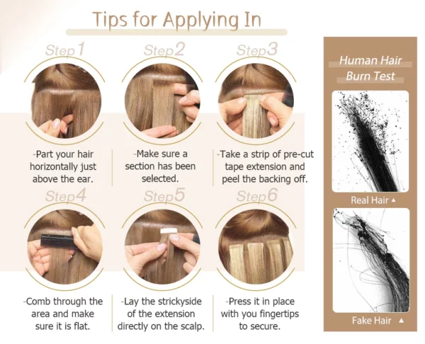 Ombre Tape In Hair Extensions - Image 60