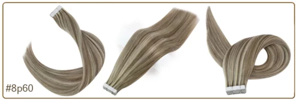 Ombre Tape in Human Hair Extensions - Image 61