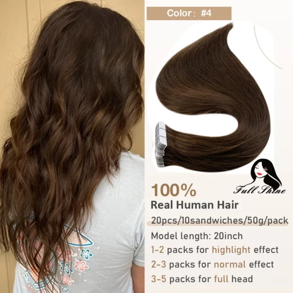 Ombre Tape in Human Hair Extensions - Image 19