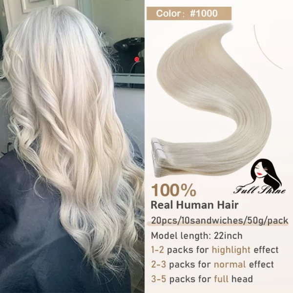 Ombre Tape in Human Hair Extensions - Image 20