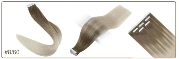 Ombre Tape in Human Hair Extensions - Image 50