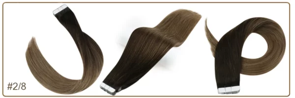 Ombre Tape in Human Hair Extensions - Image 56