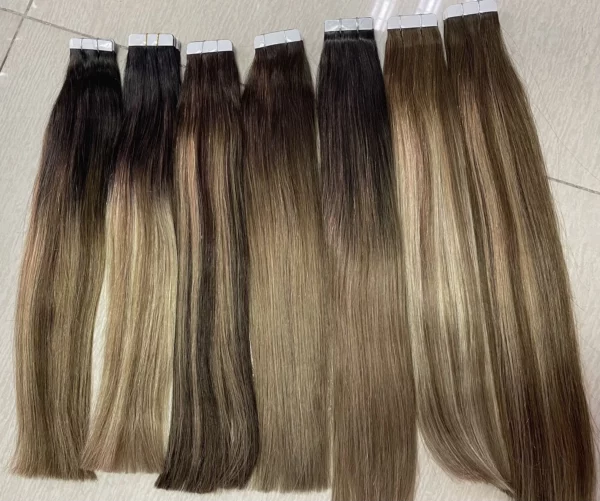 Ombre Tape in Human Hair Extensions - Image 33