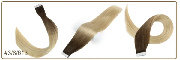 Ombre Tape in Human Hair Extensions - Image 58