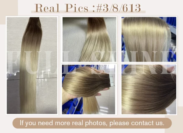 Ombre Tape in Human Hair Extensions - Image 36